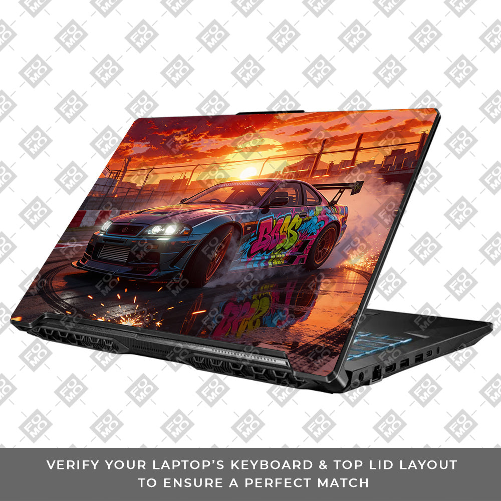 Tokyo Drift Vibes Asus TUF Gaming F17 FX706 Laptop Skin