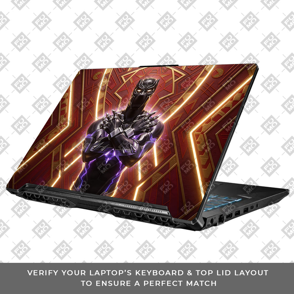 Black Panther Wakanda's King Asus TUF Gaming F17 FX706 3D Laptop Skin