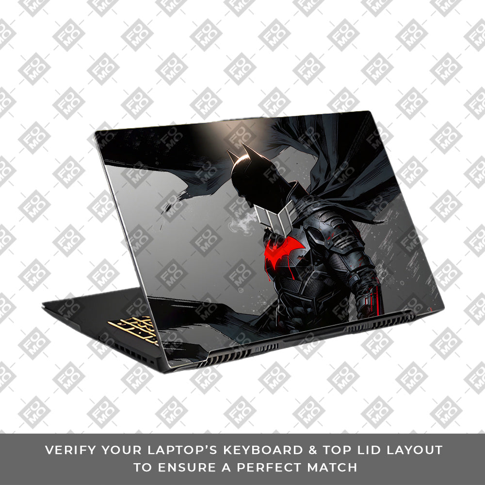 Transparent Dark Knight Asus TUF Gaming F17 FX707Z Laptop Skin