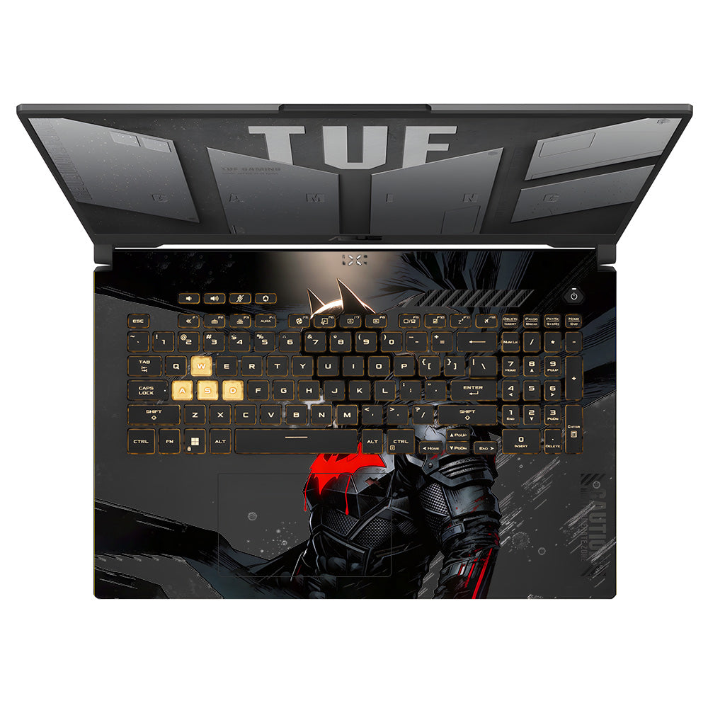 Transparent Dark Knight Asus TUF Gaming F17 FX707Z Laptop Skin
