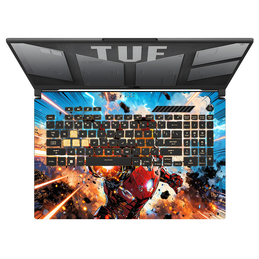 Iron Impact The Arc Reactor Asus TUF Gaming F17 FX707Z Laptop Skin