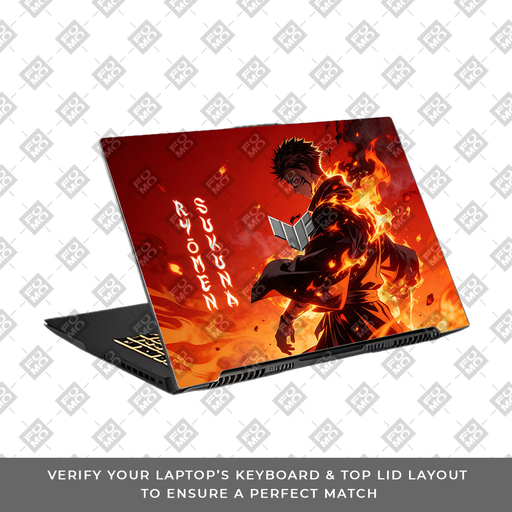 Ryomen Sukuna Lord of Curses Asus TUF Gaming F17 FX707Z Laptop Skin