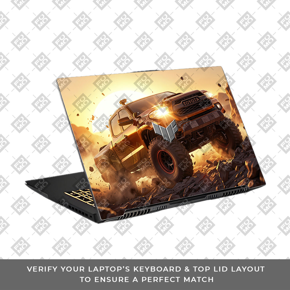 Toyota Off Road Beast Asus TUF Gaming F17 FX707Z Laptop Skin