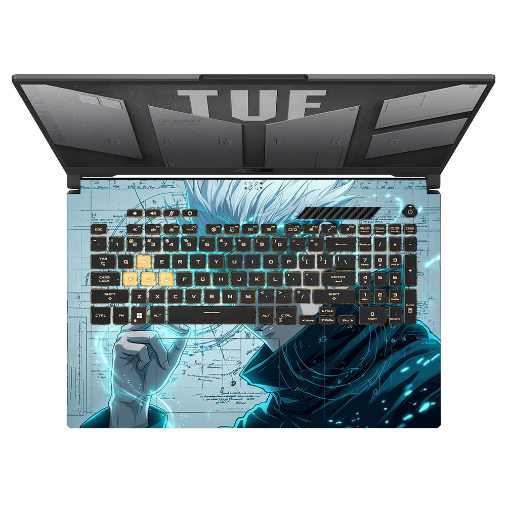 Gojo Satoru Power Asus TUF Gaming F17 FX707Z Laptop Skin