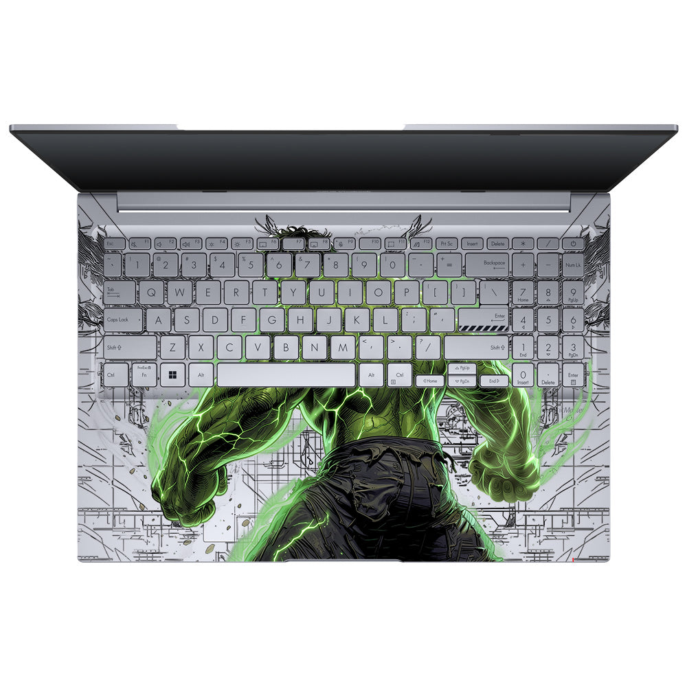 Transparent Hulk Smash Asus Vivobook 16 X1605V Laptop Skin