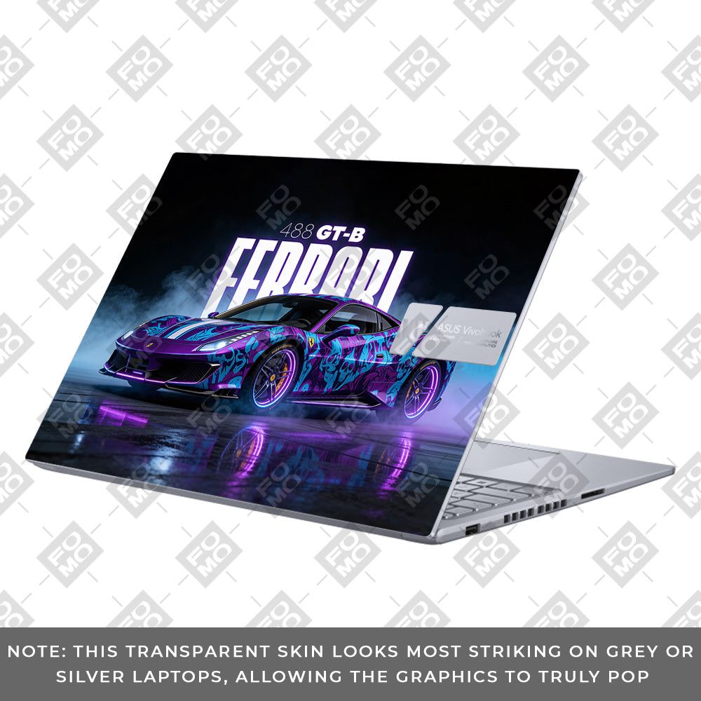 Psycho Drive Ferrari 488 Asus Vivobook 16 X1605V Laptop Skin