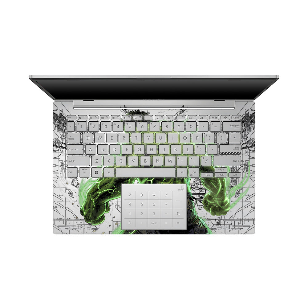 Transparent Hulk Smash Asus Vivobook 16X M1603QA Laptop Skin