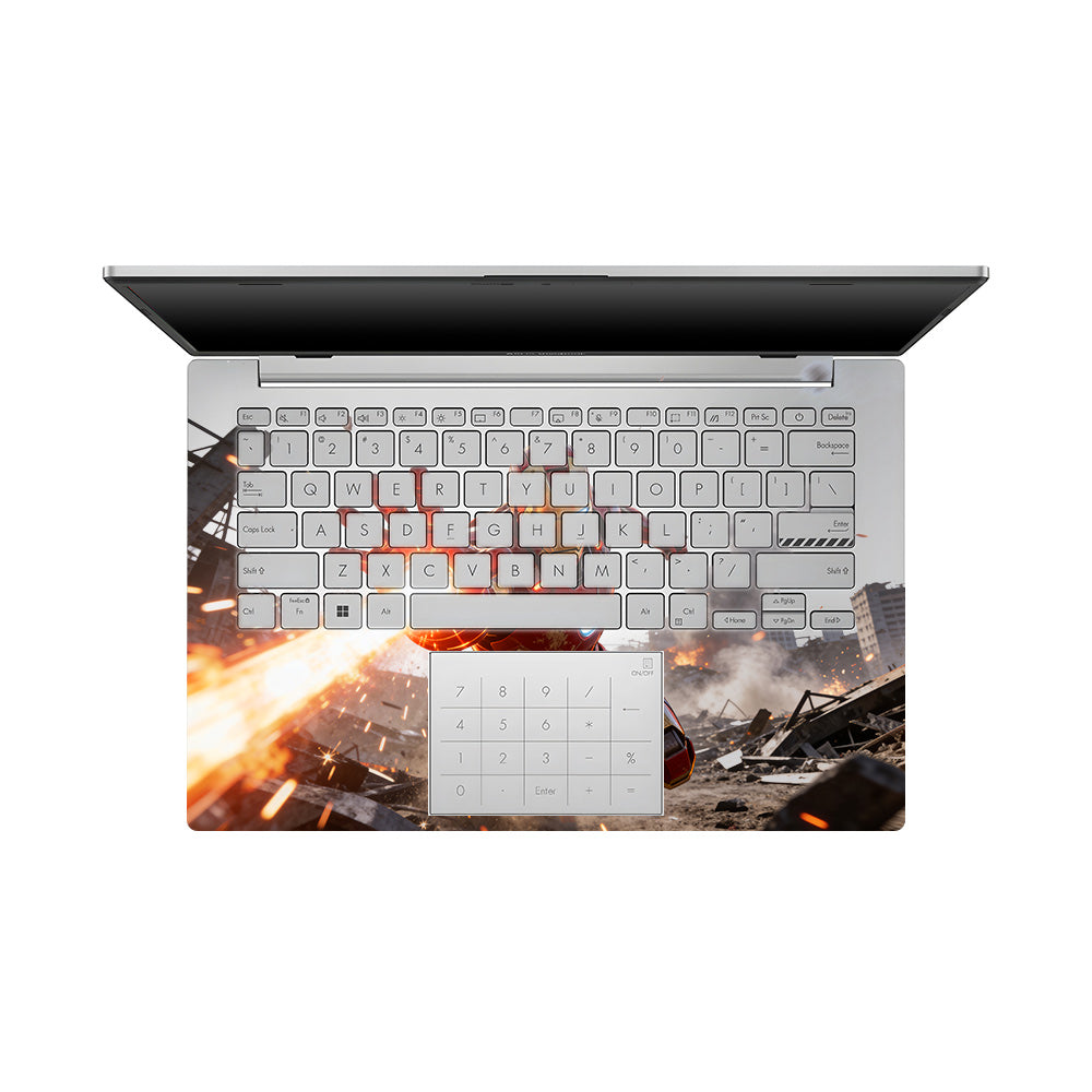 Transparent Iron Fist Asus Vivobook 16X M1603QA Laptop Skin