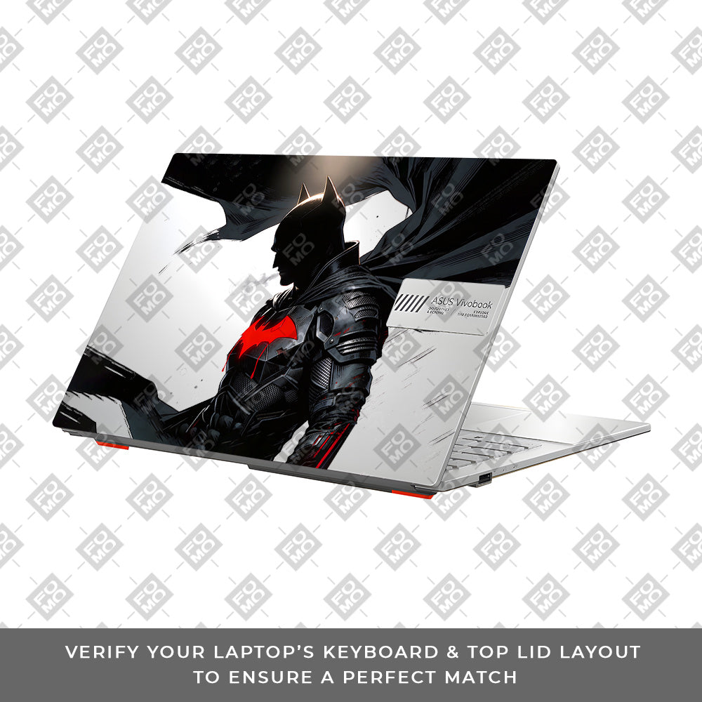 Transparent Dark Knight Asus Vivobook 16X M1603QA Laptop Skin
