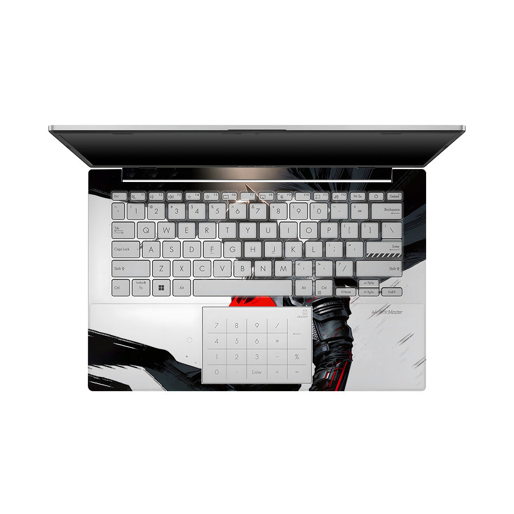 Transparent Dark Knight Asus Vivobook 16X M1603QA Laptop Skin