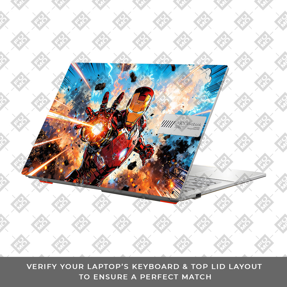 Iron Impact The Arc Reactor Asus Vivobook 16X M1603QA Laptop Skin