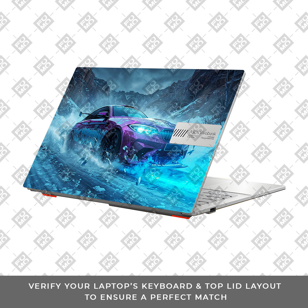 BMW Neon Drift Asus Vivobook 16X M1603QA Laptop Skin