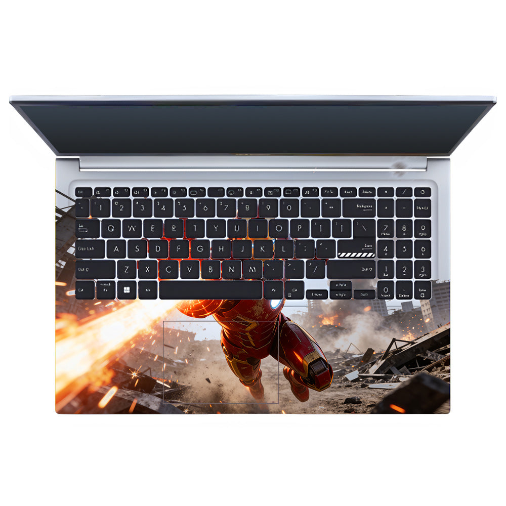 Transparent Iron Fist Asus VivoBook 15 X1502VA Laptop Skin