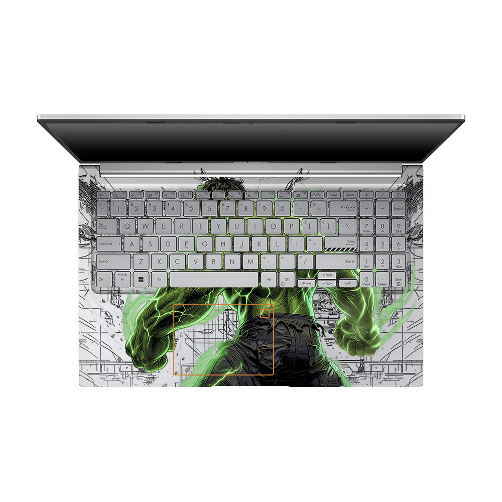 Transparent Hulk Smash Asus VivoBook 15 X1504VA Laptop Skin