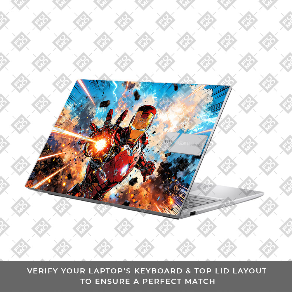 Iron Impact The Arc Reactor Asus VivoBook 15 X1504VA Laptop Skin