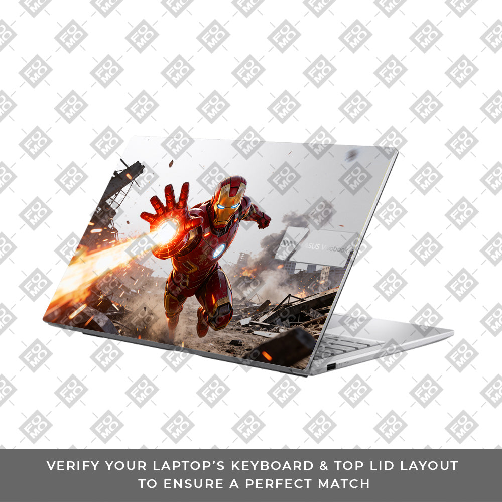 Transparent Iron Fist Asus Vivobook 15 X1504ZA Laptop Skin