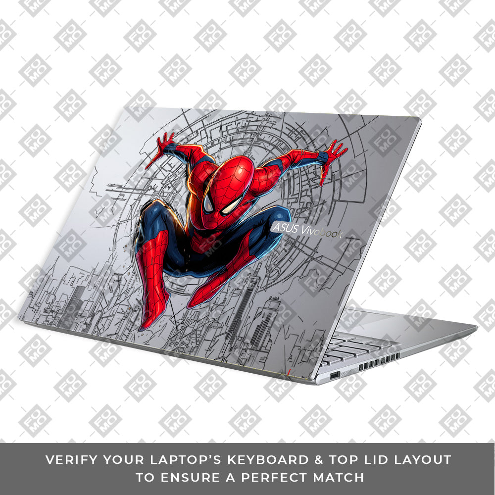 Transparent Web of Destiny Asus VivoBook 16X K3605 Laptop Skin