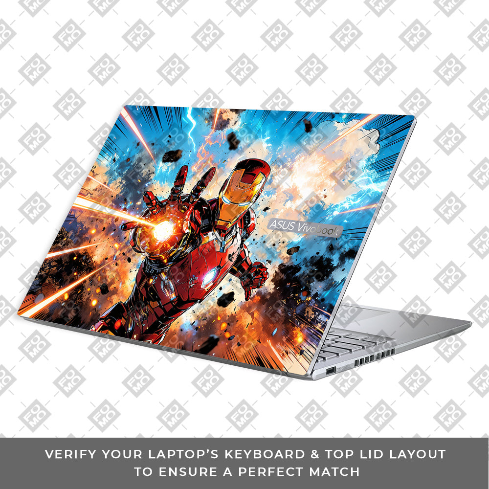 Iron Impact The Arc Reactor Asus VivoBook 16X K3605 Laptop Skin