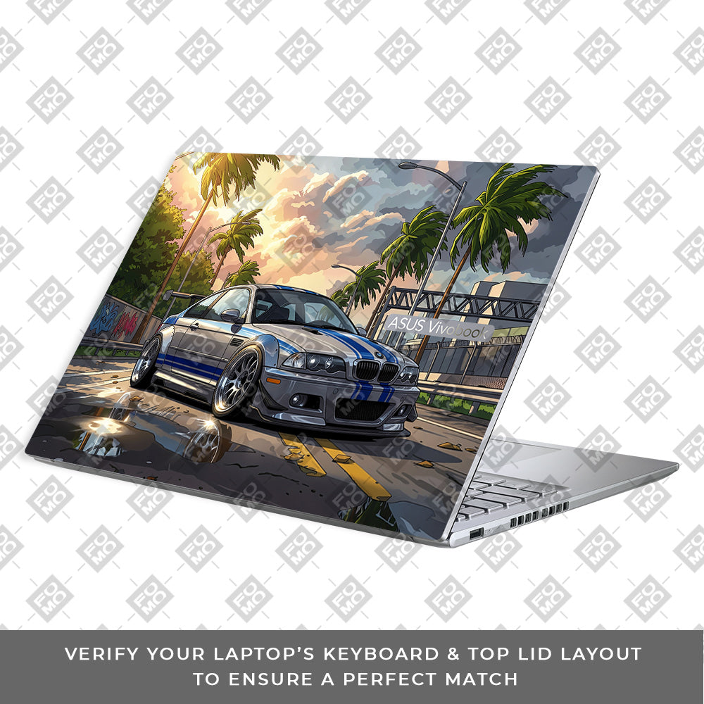 Street Icon BMW E46 Drift Legend Asus VivoBook 16X K3605 Laptop Skin
