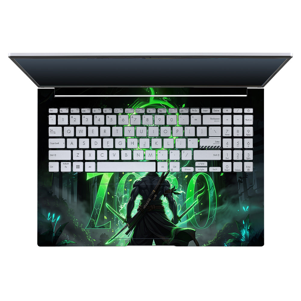Zoro Green Aura Asus VivoBook 16X K3605 Laptop Skin