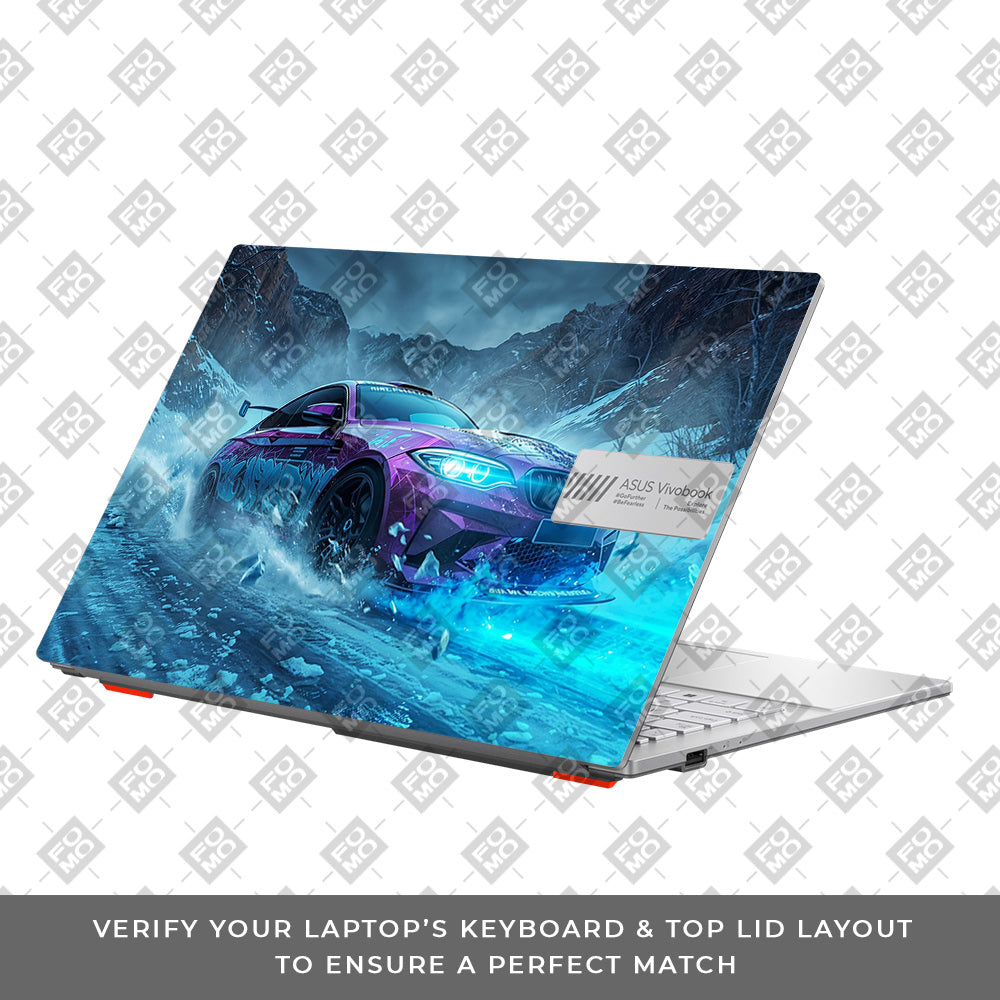 BMW Neon Drift Asus Vivobook Go 14 E1404 Laptop Skin