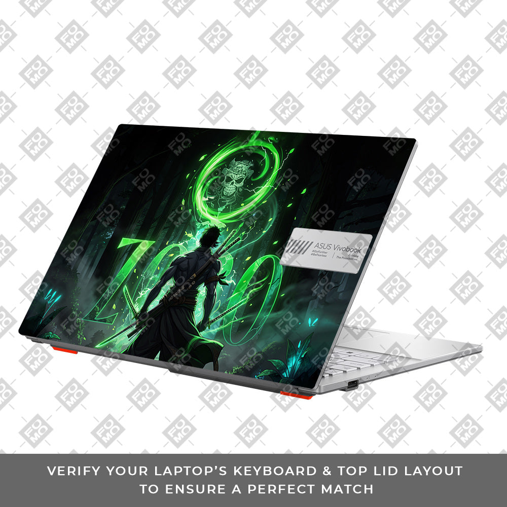Zoro Green Aura Asus Vivobook Go 14 E1404 Laptop Skin