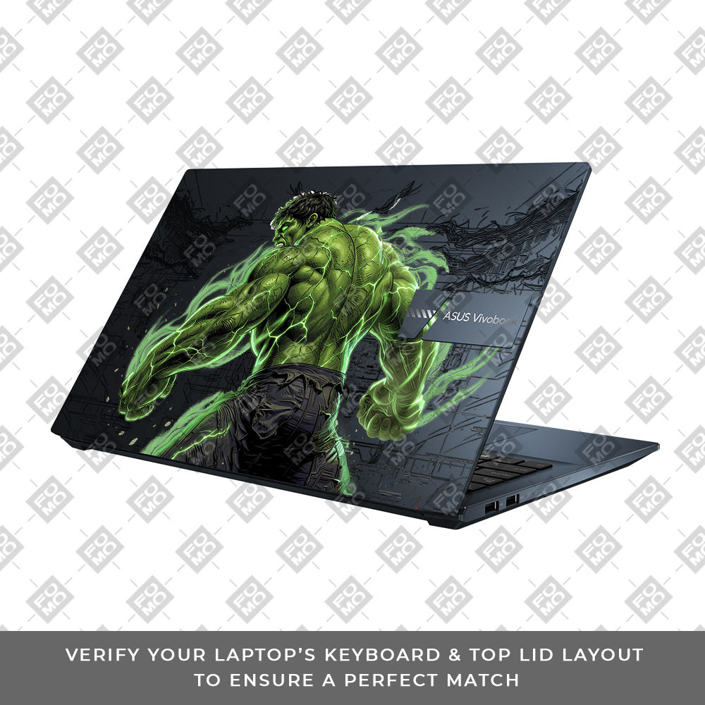 Transparent Hulk Smash Asus Vivobook Go 15 E1504G Laptop Skin