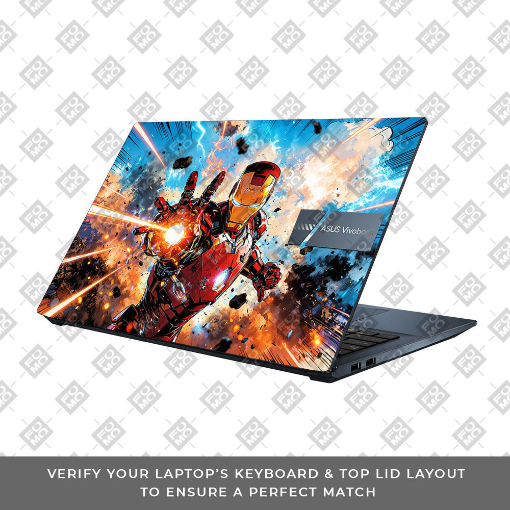 Iron Impact The Arc Reactor Asus Vivobook Go 15 E1504G Laptop Skin