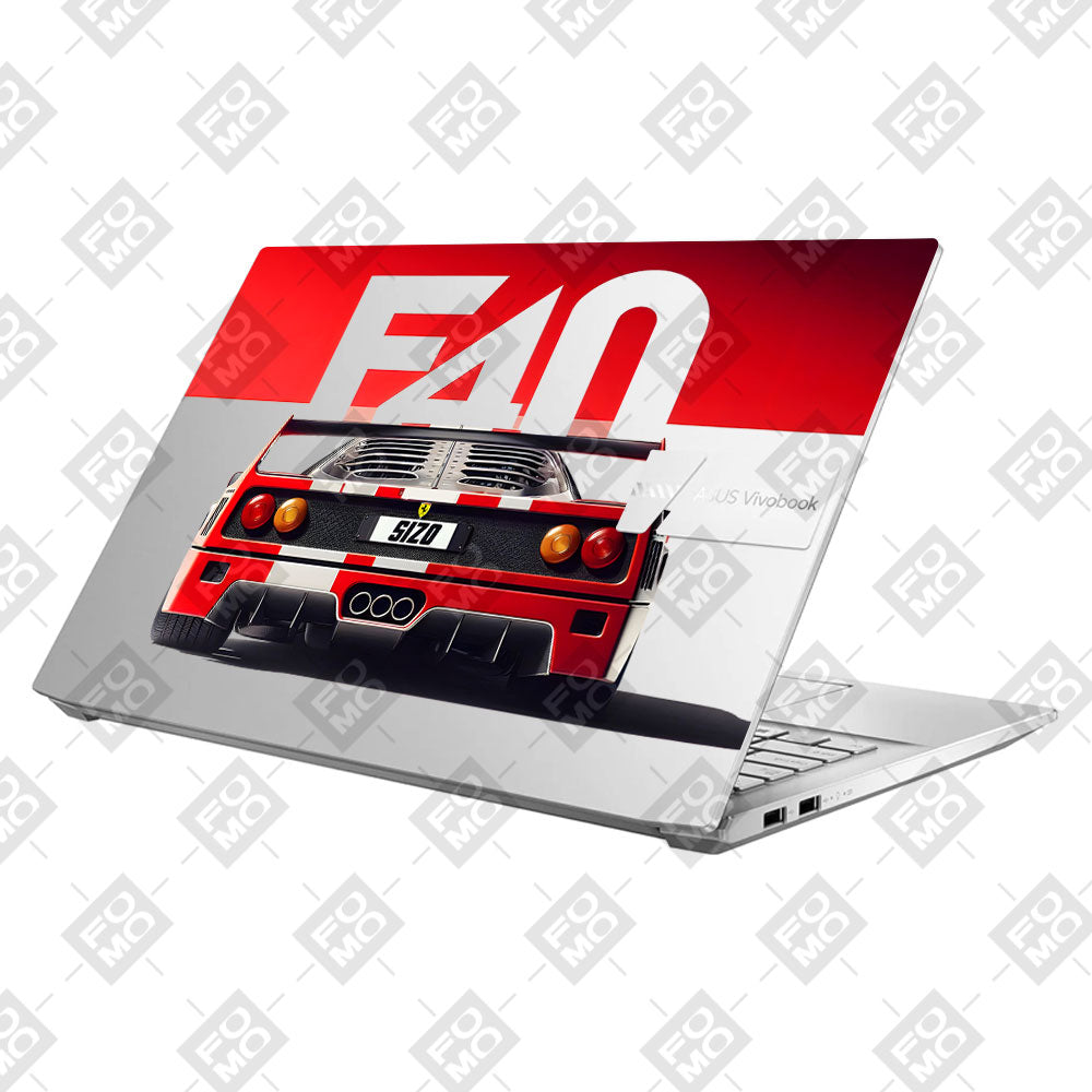 Transparent Ferrari F40 Asus Vivobook Pro 15 M6500QC & M6500QH Laptop Skin
