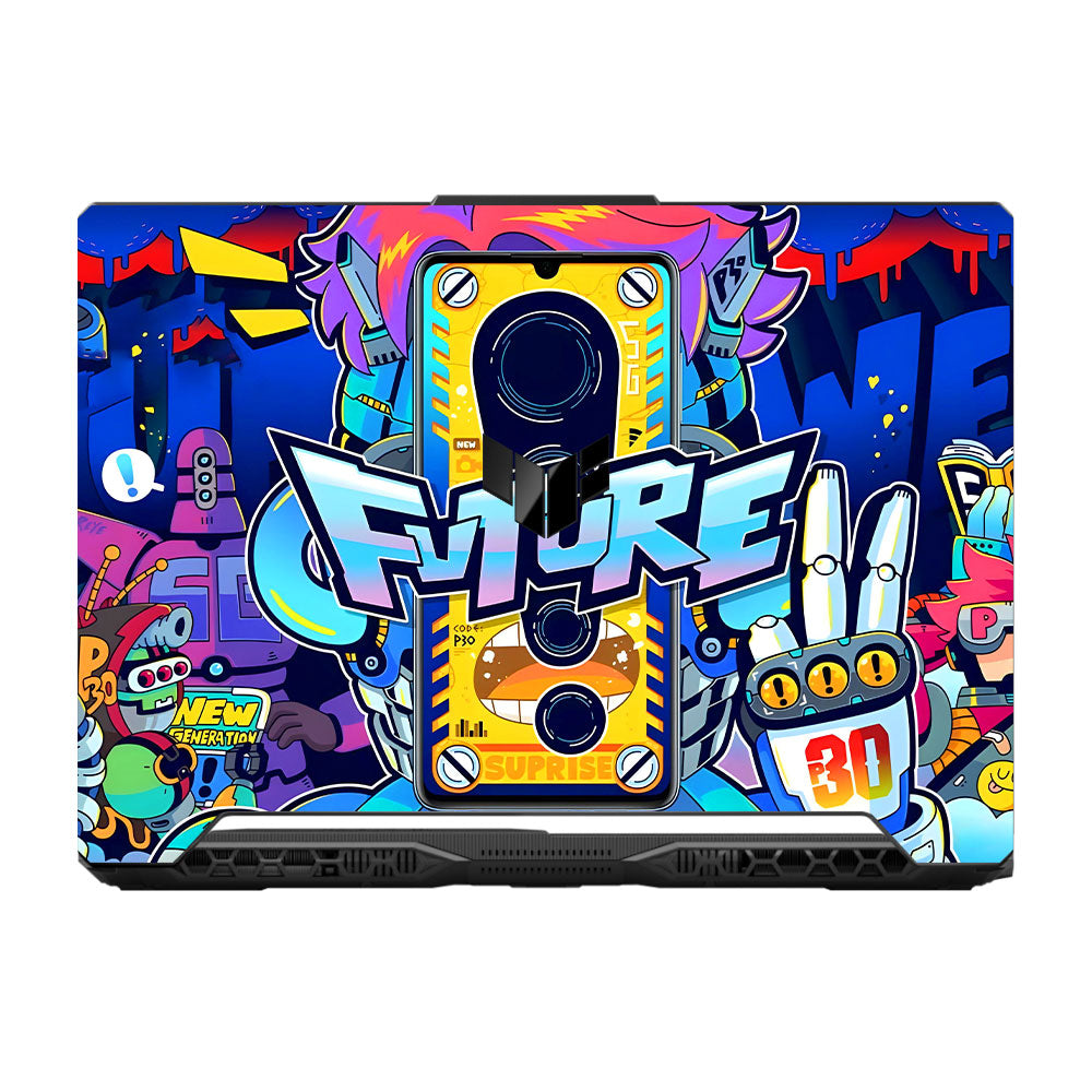 Futuristic Cyberpunk Vision Asus TUF F15 FX506 & A15 FA506 Laptop Skin