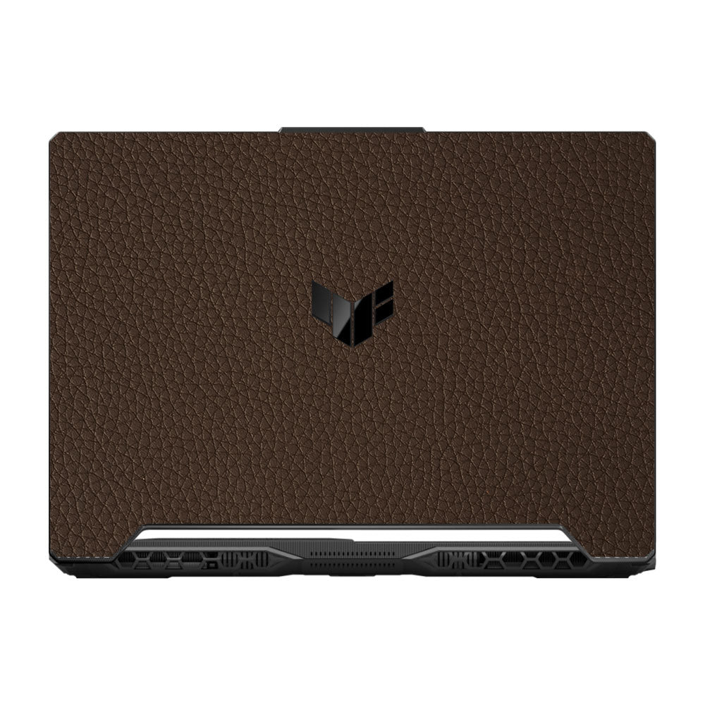 Textured Brown Leather Asus TUF F15 FX506 & A15 FA506 Laptop Skin