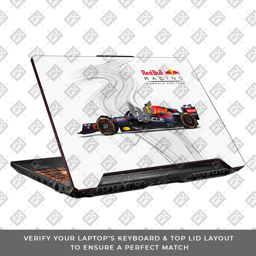 Red Bull Racing in Action Asus TUF F15 FX506 & A15 FA506 Laptop Skin