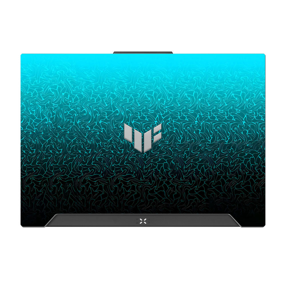 Cyan Blue to Black Gradient Asus TUF F15 FX507 & A15 FA507 Laptop Skin
