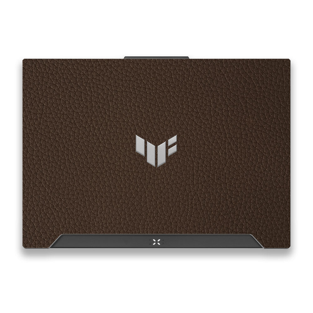 Textured Brown Leather Asus TUF F15 FX507 & A15 FA507 Laptop Skin