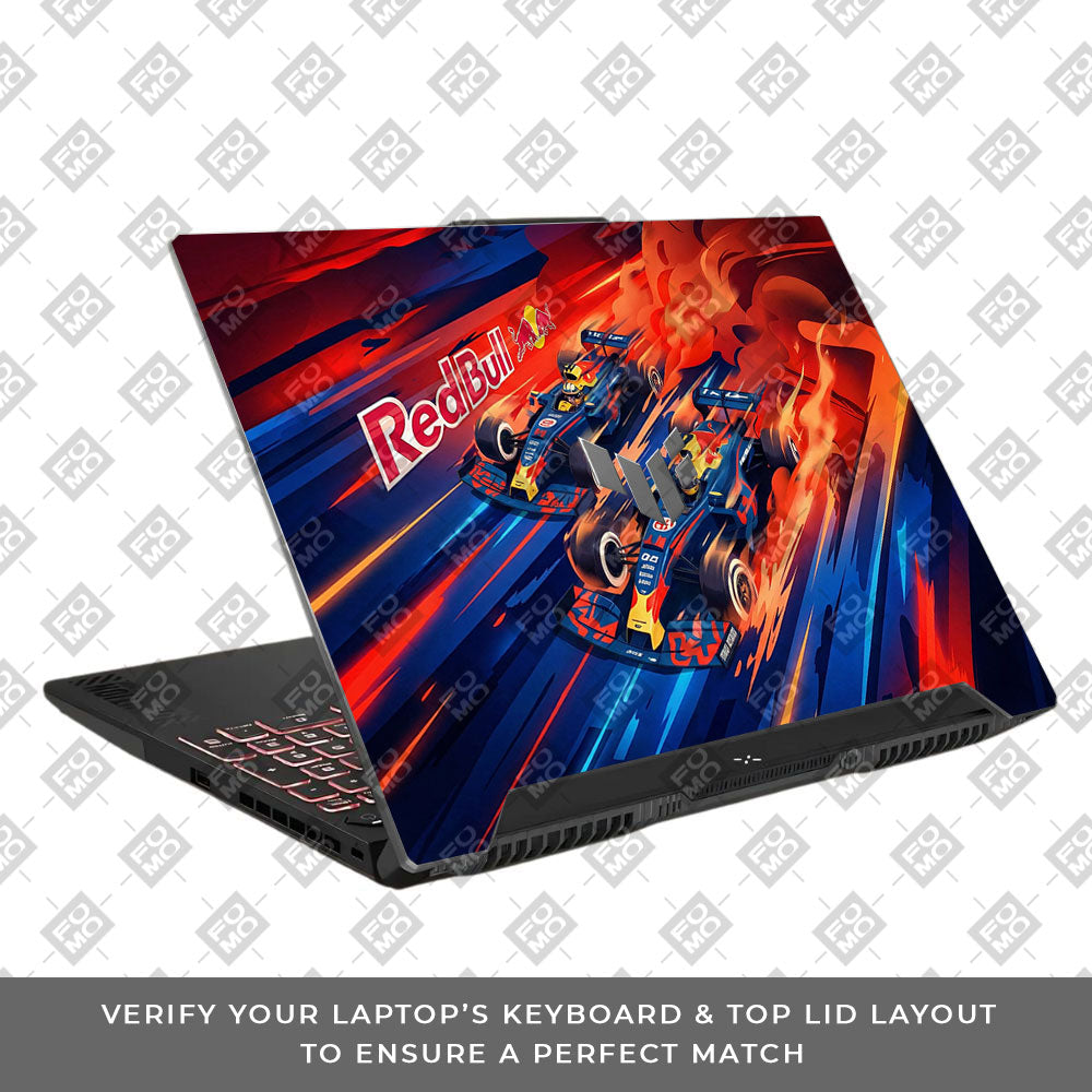 Red Bull Racing Velocity Asus TUF F15 FX507 & A15 FA507 Laptop Skin