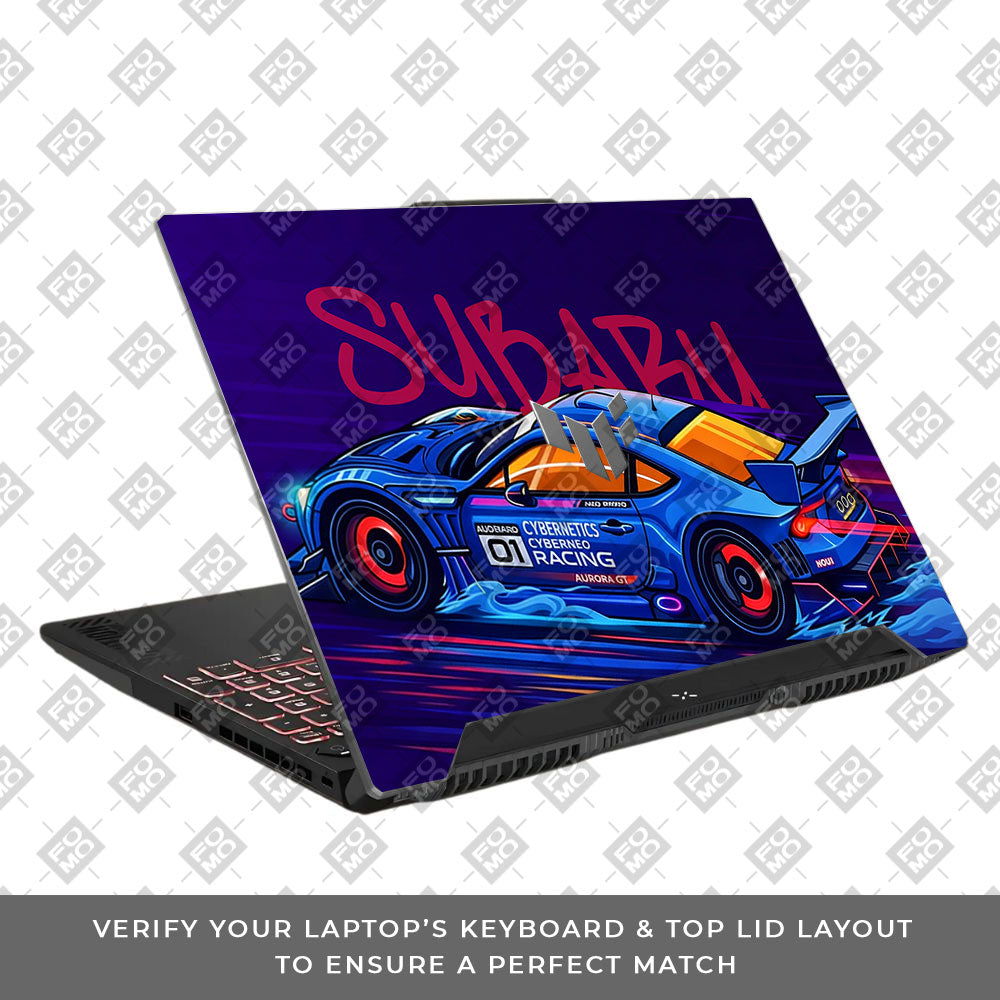 Subaru BRZ Asus TUF F15 FX507 & A15 FA507 Laptop Skin