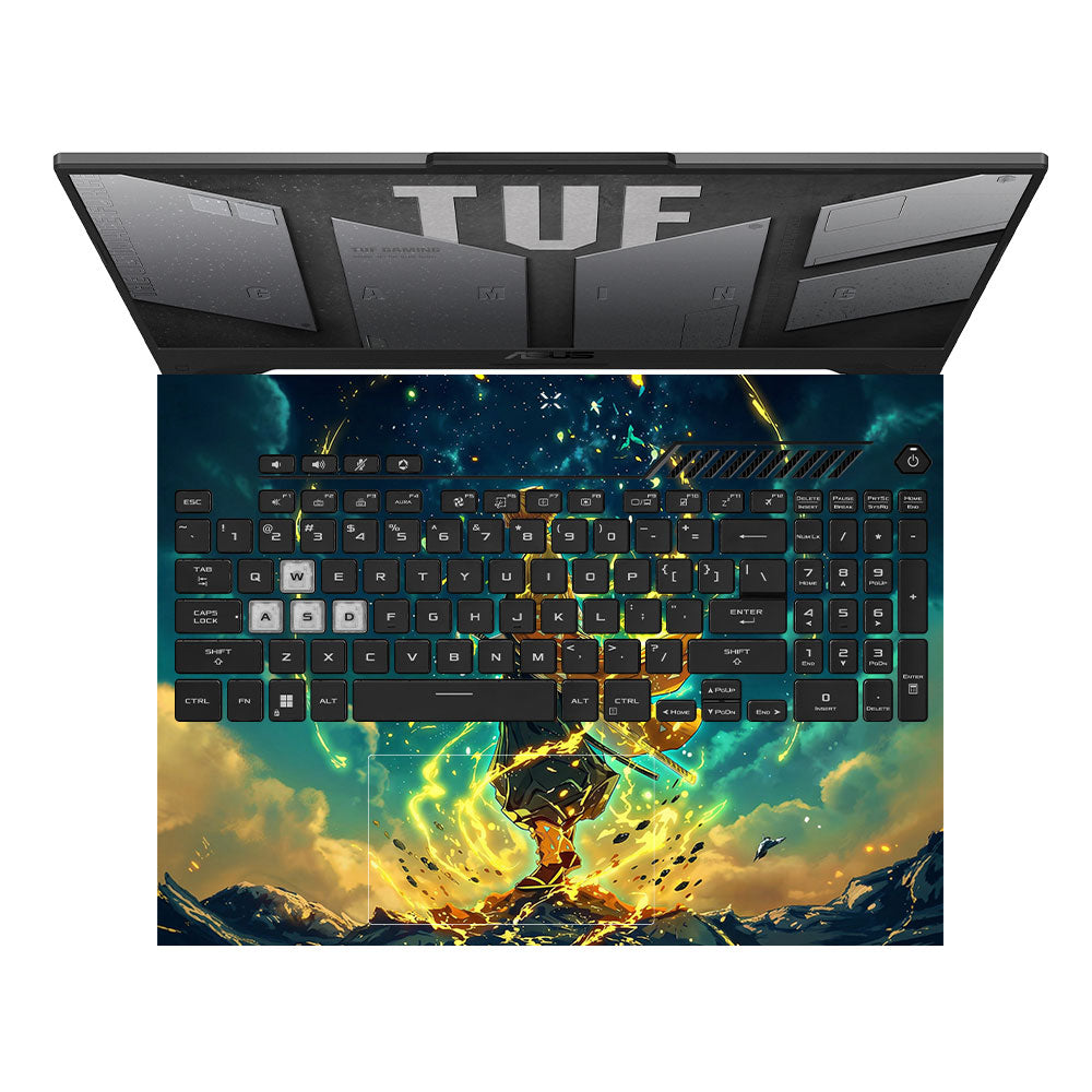 Zenitsu Thunder God Asus TUF F15 FX507 & A15 FA507 Laptop Skin