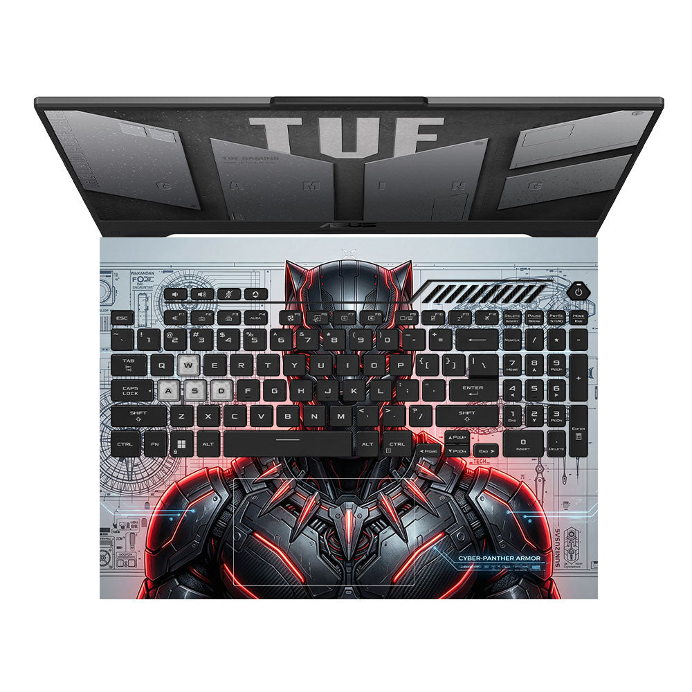 Black Panther Vibranium Tech Asus TUF F15 FX507 & A15 FA507 Laptop Skin