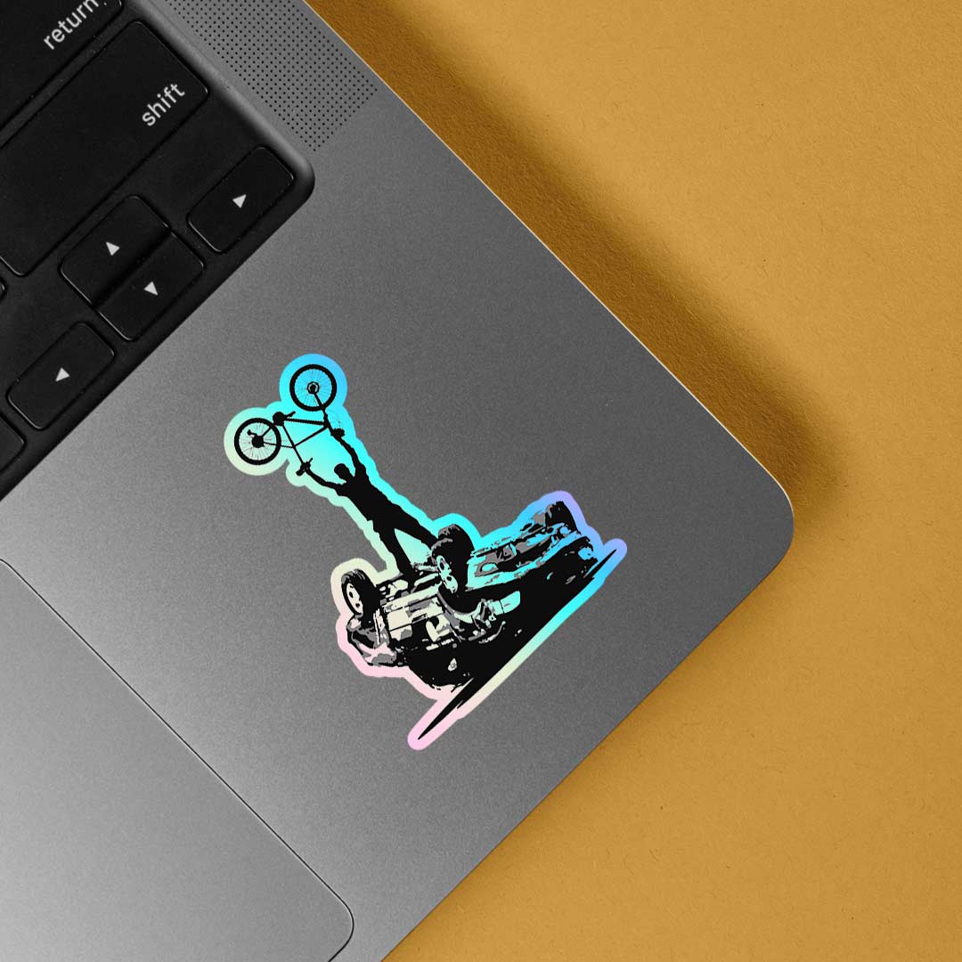BMX Victory Stunt Holographic Stickers