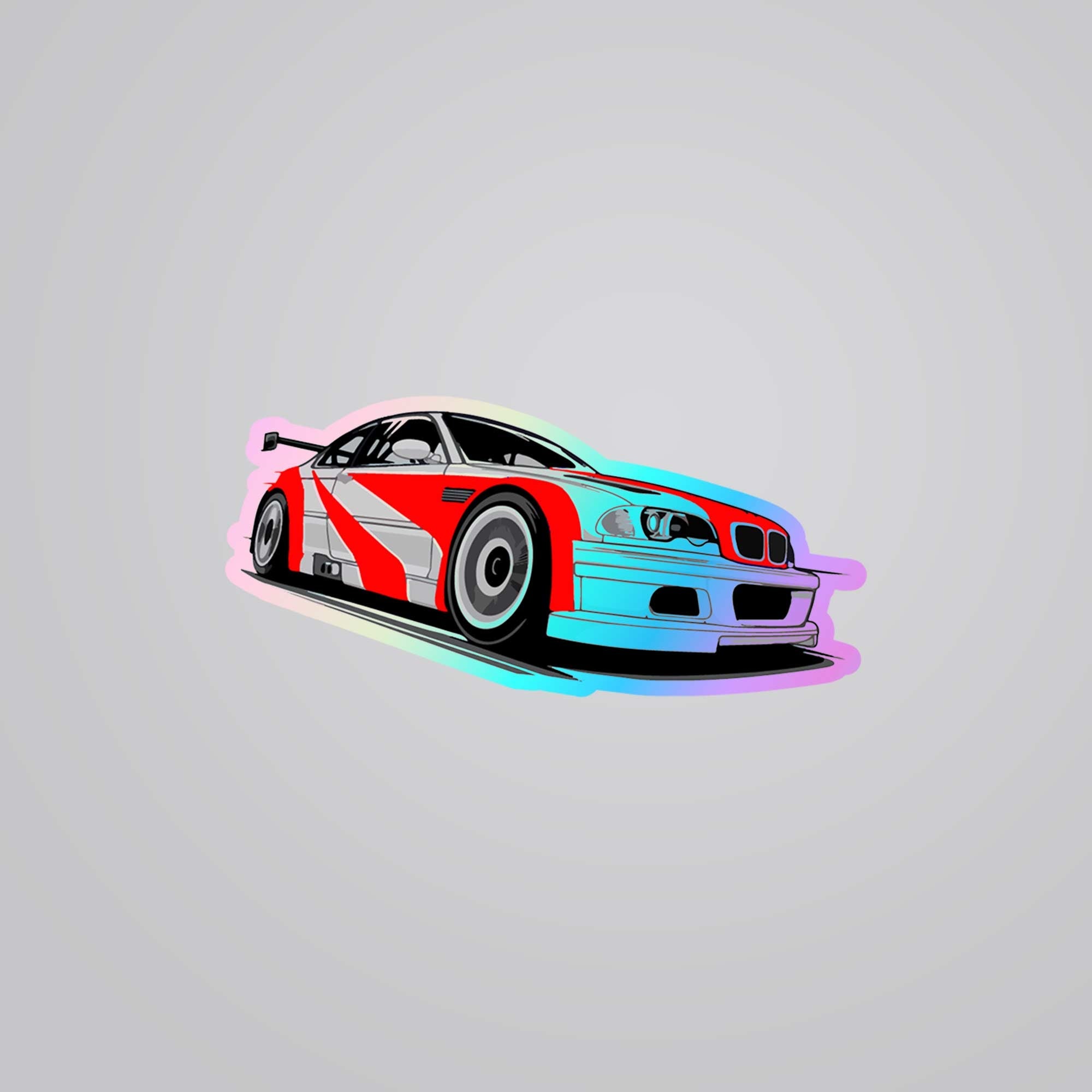 Fomo-Store Holographic Stickers Cars & Bikes BMW M3 Racing