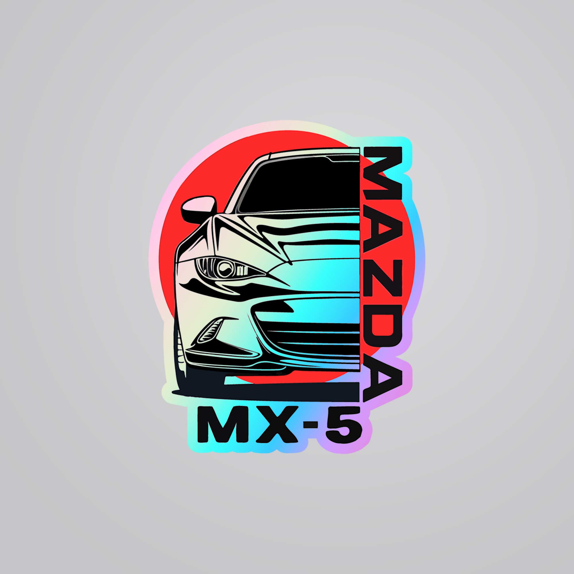 Fomo-Store Holographic Stickers Cars & Bikes Mazda MX-5