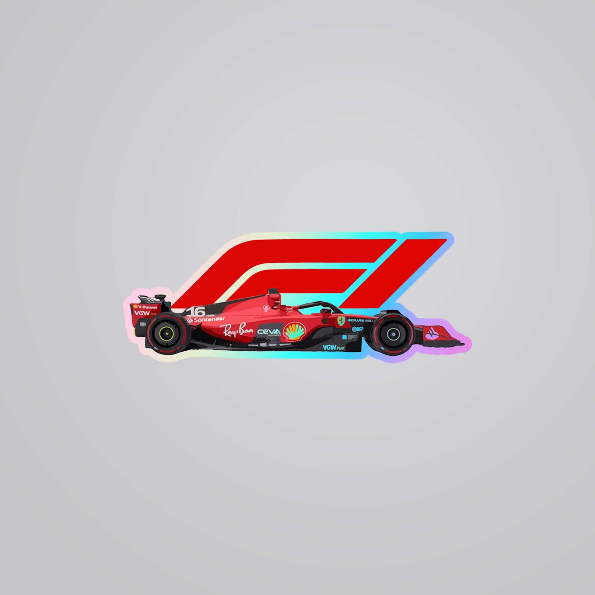 Fomo-Store Holographic Stickers Cars & Bikes Ferrari Formula