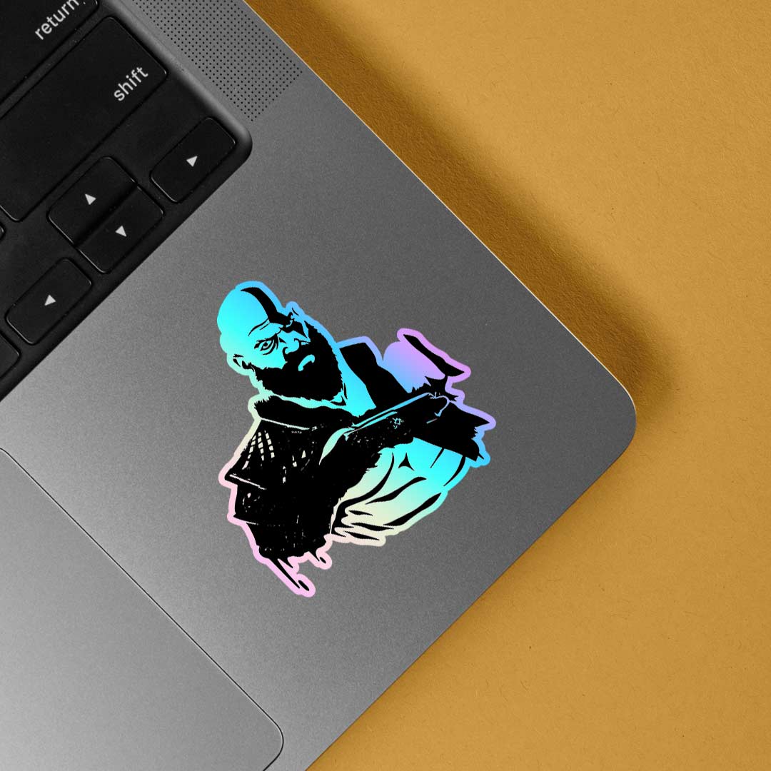 Kratos God of War Holographic Stickers