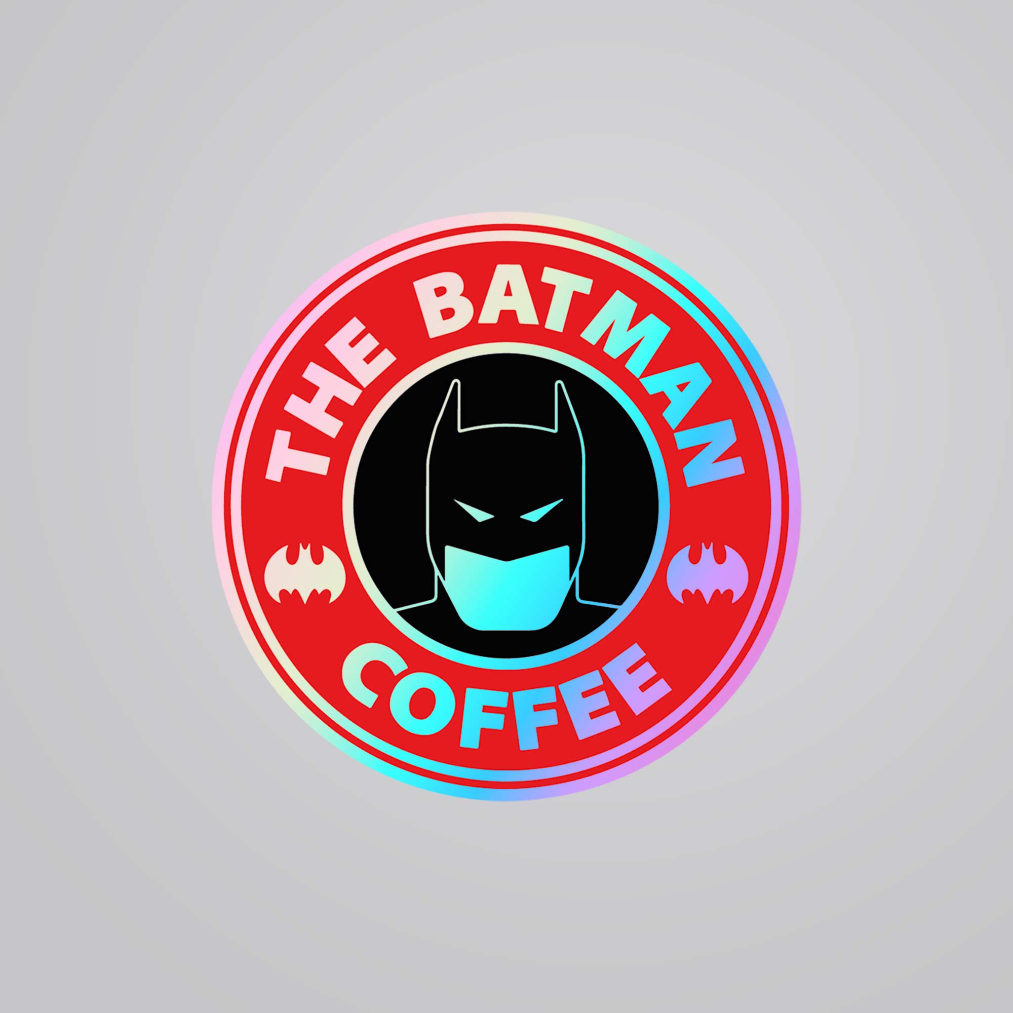 Fomo-Store Holographic Stickers Movies Batman Coffee