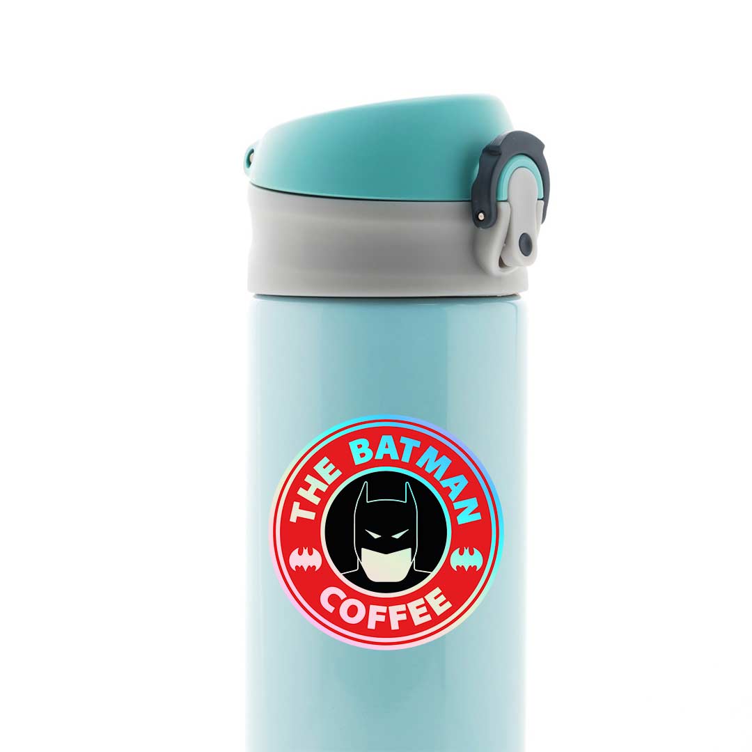 Batman Coffee Holographic Stickers