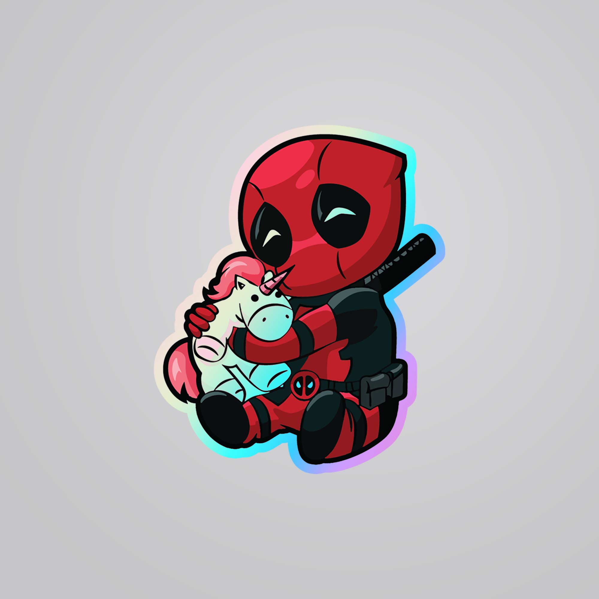 Fomo-Store Holographic Stickers Movies Deadpool Chibi
