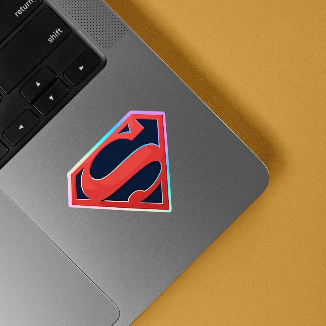Superman Logo Holographic Stickers