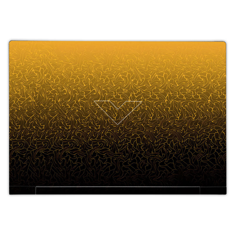 Orange to Black Gradient HP Victus Laptop Skin