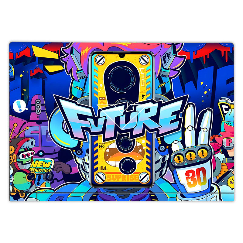 Futuristic Cyberpunk Vision HP Victus Laptop Skin