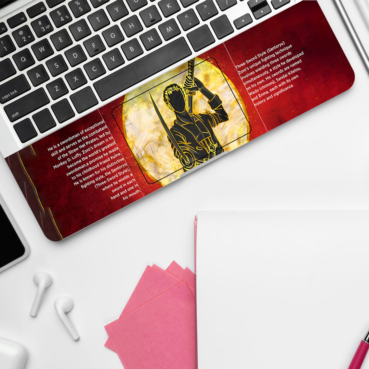 Zoro Under Golden Moon Anime Laptop Skin